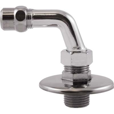 CURVETTA SOTTOLAVABO - OTTONE CROMATO 1/2XMM 10 + ROSETTA- 2 pezzi