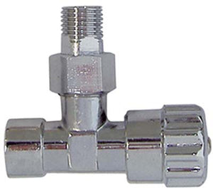 RUBINETTO A SQUADRA X CASSETTA WC - OTTONE NICHELATO 3/8M- 2 pezzi