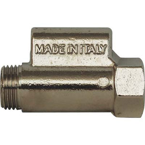 VALVOLA SICUREZZA BREVETTATA X SCALDACQUA - OTTONE NICHELATO 1/2MF- 2 pezzi