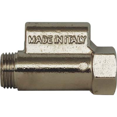 VALVOLA SICUREZZA BREVETTATA X SCALDACQUA - OTTONE NICHELATO 1/2MF- 2 pezzi