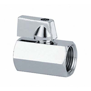 VALVOLA MINI A SFERA X SCALDACQUA WORKIT - OTTONE CROMATO 1/2FF- 5 pezzi