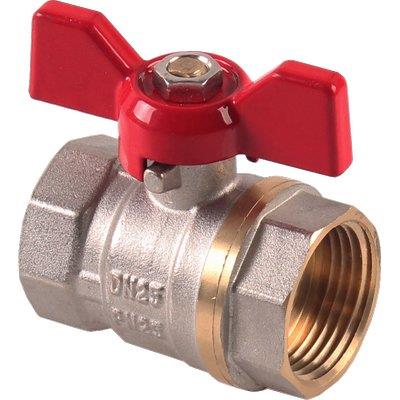 VALVOLA SFERA FF FARFALLA STARS - OTTONE NICHELATO 1/2F- 4 pezzi