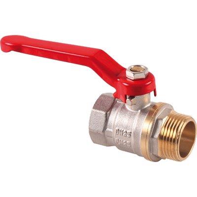 VALVOLA SFERA MF LEVA STARS - OTTONE NICHELATO 3/4MF- 3 pezzi