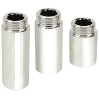 PROLUNGA MF OTTONE CROMATO - 1/2MF + MM 20- 10 pezzi