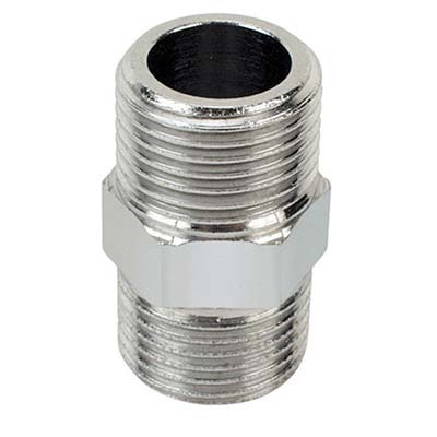 NIPPLO OTTONE CROMATO 280 GEBO - 1/2M- 10 pezzi