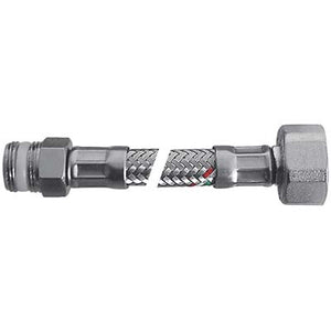 FLESSIBILE FLEXCORE MF PARIGI - INOX 304/PE-RT + GUARNIZIONE 3/8MF CM 20- 5 pezzi