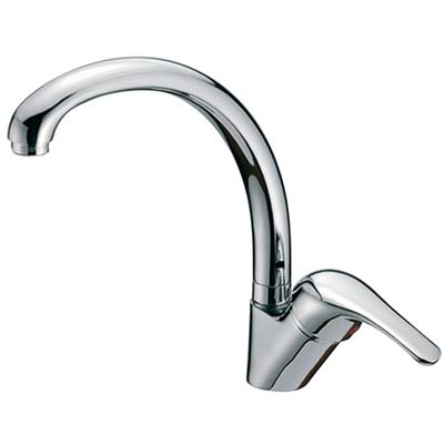 MISCELATORE LAVELLO CANNA ALTA CROLLA  OTTONE CROMATO