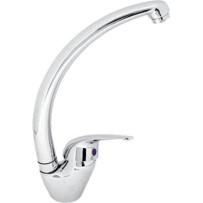 MISCELATORE LAVELLO MONO CANNA ALTA PARIGI EFFE  OTTONE CROMATO