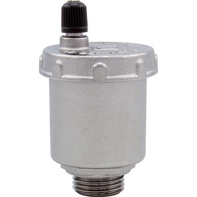 VALVOLA AUTOMATICA SFIATO 362 ITAP - OTTONE NICHELATO 3/8M- 5 pezzi