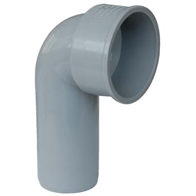 CURVA TECNICA SCARICO IDRICO AD INNESTO - PP GRIGIO MM 40/50- 20 pezzi