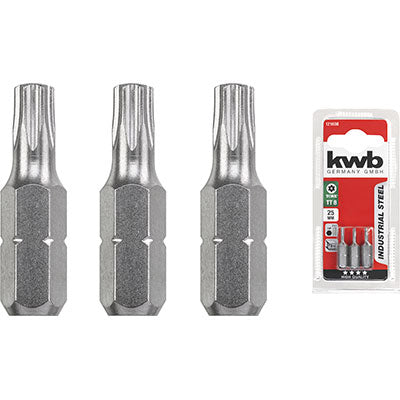 INSERTO TORX TAMPER X AVVITATORE KWB - TXTXMM 10X25 CF=PZ 3- 5 confezioni