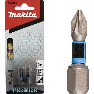 INSERTO CROCE POZIDRIV X AVVITATORE IMPULSI MAKITA - PZXMM 1X25 CF=PZ 2- 3 confezioni