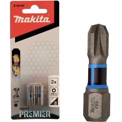 INSERTO CROCE POZIDRIV X AVVITATORE IMPULSI MAKITA - PZXMM 3X25 CF=PZ 2- 3 confezioni