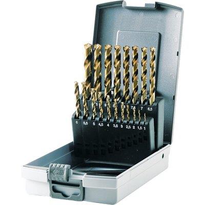 PUNTA TRAPANO HSS COBALTO 5% IN ASTUCCIO ABS KRINO - MM 1,0/10 CF=PZ 19- 1 confezioni