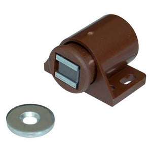 CRICCHETTO MAGNETICO SPORTELLI 640 - MM 30X30 H.MM 19 KG 6 + INCONTRO MARRONE- 100 pezzi