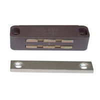 CRICCHETTO MAGNETICO SPORTELLI UC20 VAREC - MM 74 H.MM 22 KG 14 + INCONTRO MARRONE- 12 pezzi