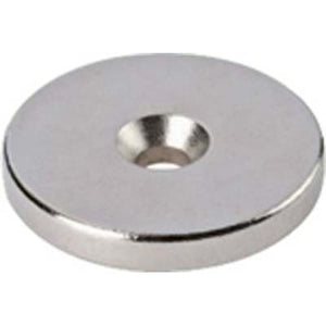 BOTTONE MAGNETICO AL NEODIMIO FORATO - D.MM 15 H.MM 2- 28 pezzi