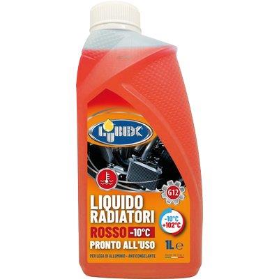 LIQUIDO ANTIGELO X RADIATORE AUTO ROSSO LUBEX - FINO A -10  °C LT 1- 12 pezzi