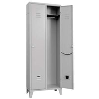 ARMADIO SPOGLIATOIO MONTATO PROMETAL  VERN GRIGIO POSTI 2 H.MM 1795 MM  680X350