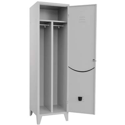 ARMADIO SPORCO PULITO MONTATO PROMETAL  VERN GRIGIO POSTI 1 H.MM 1795 MM  360X500