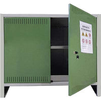 ARMADIO FITOFARMACI SMONTATO PROMETAL  VERN GRIGIO/VERDE H.MM  800 MM 1000X400