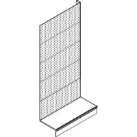 ESTENSIONE SCAFFALE A PARETE MARKET - SCHIENALE FORATO RAL 9016 CM 100 H.CM 215