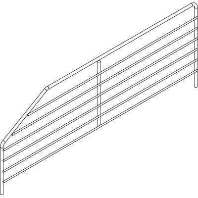 DIVISORIO X RIPIANO MARKET - ACCIAIO ZINCATO CM 40 H.CM 8/14- 2 pezzi