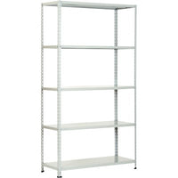 SCAFFALE KIT 5 RIPIANI ASTE INTERE PROMETAL - VERN GRIGIO CM 40X 90 H.CM 200- 1 kit