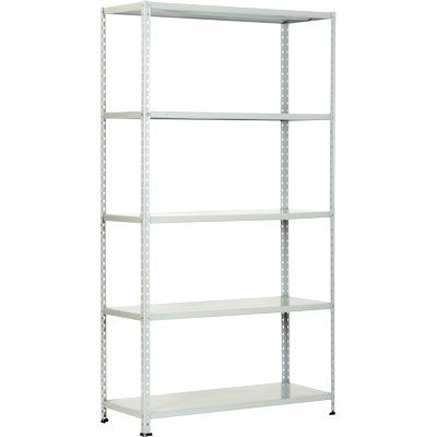 SCAFFALE KIT 5 RIPIANI ASTE INTERE PROMETAL - VERN GRIGIO CM 40X120 H.CM 200- 1 kit