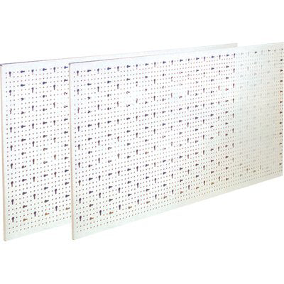 PANNELLO ESPOSITIVO A FORI ASOLATI  ACCIAIO VERNICIATO CM 100X50 AVORIO