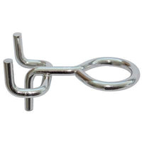 GANCIO OCCHIOLO ACCIAIO X PANNELLO ESPOSITIVO - CROMATO- 100 pezzi