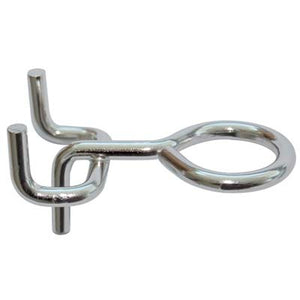 GANCIO OCCHIOLO ACCIAIO X PANNELLO ESPOSITIVO - CROMATO- 100 pezzi