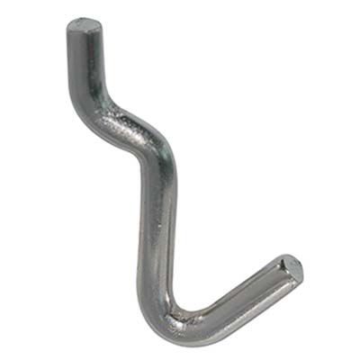 GANCIO UNCINO ACCIAIO X PANNELLO ESPOSITIVO - CROMATO n° 1 MM 15X31- 200 pezzi