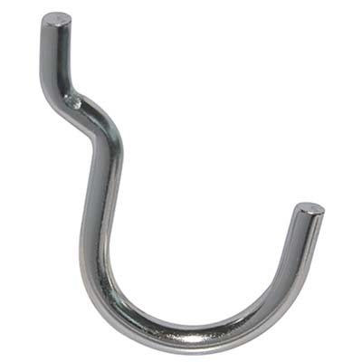 GANCIO UNCINO ACCIAIO X PANNELLO ESPOSITIVO - CROMATO n° 3 MM 25X37- 200 pezzi