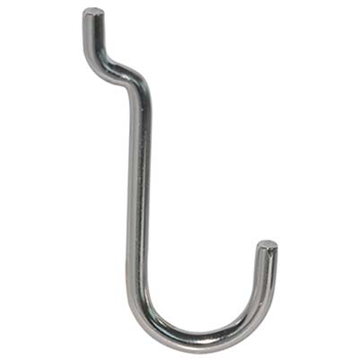 GANCIO UNCINO ACCIAIO X PANNELLO ESPOSITIVO - CROMATO n° 4 MM 22X53- 200 pezzi
