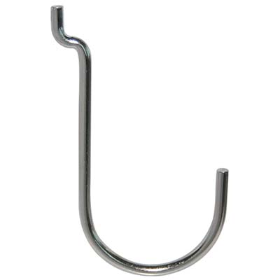 GANCIO UNCINO ACCIAIO X PANNELLO ESPOSITIVO - CROMATO n° 5 MM 40X75- 200 pezzi