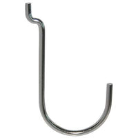 GANCIO UNCINO ACCIAIO X PANNELLO ESPOSITIVO - CROMATO n° 5 MM 40X75- 200 pezzi