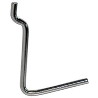 GANCIO UNCINO ACCIAIO X PANNELLO ESPOSITIVO - CROMATO n° 6 MM 38X53- 200 pezzi