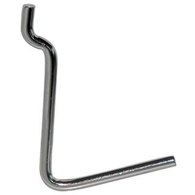 GANCIO UNCINO ACCIAIO X PANNELLO ESPOSITIVO - CROMATO n° 6 MM 38X53- 200 pezzi