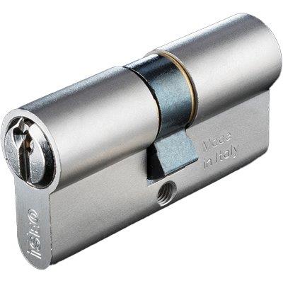 CILINDRO SAGOMATO 82099 ISEO  OTTONE NICHELATO CHIAVI 3 CAMMA DIN MM 80 30+50