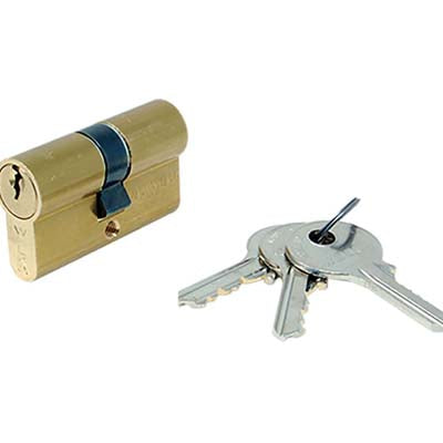 CILINDRO SAGOMATO 700 WELKA  OTTONE CHIAVI 3 CAMMA DIN MM 62 31+31