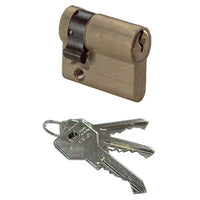 MEZZO CILINDRO SAGOMATO 0G304 CISA  OTTONE CHIAVI 3 CAMMA DIN MM 40 30+10