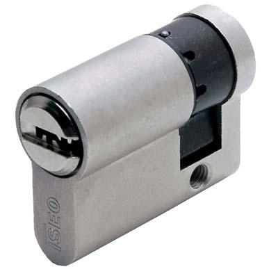 MEZZO CILINDRO SAGOMATO R6 PLUS ISEO  OTT.CROM.SATIN CHIAVI 5 MM 40 30+10