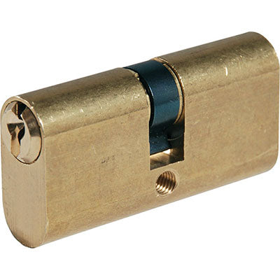 CILINDRO OVALE 2302 IBFM - OTTONE CHIAVI 3 MM 54 27+27 KA- 2 pezzi