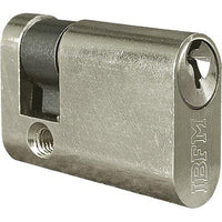 MEZZO CILINDRO OVALE 2401 CS KA IBFM - OTTONE CROMO SATINATO 3 MM 40 30+10 KA- 2 pezzi