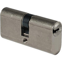 CILINDRO OVALE EUROPEO 2402 CS IBFM - OTTONE CROMO SATINATO 3 CHIAVI MM 54 27+27- 2 pezzi