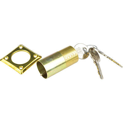 CILINDRO ESTERNO A TUBO C400 FACCHINETTI - OTTONE CHIAVI 3 D.MM 26 L.MM 50- 2 pezzi