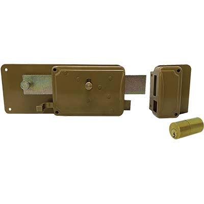 SERRATURA FERROGLIETTO P65 FISSO FACCHINETTI - C.TONDO FISSO M6+SCR+POMOLO E.MM 60- 2 pezzi