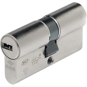 CILINDRO SAGOMATO ASIXP8 PRO CISA  OTT.NICH.SATIN CHIAVI 5+1 MM 110 30+80