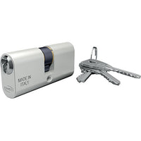 CILINDRO OVALE 140/3L OMEC  ALLUMINIO CHIAVI 3 MM 54 27+27